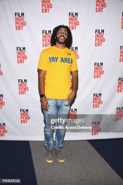 Daveed Diggs attends Film Independent at the WGA Theater presents screening and Q&A of "Blindspotting" at The WGA Theater on July 10, 2018 in Beverly...