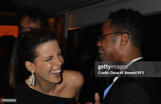 Actress Kate Beckinsale and actor Cuba Gooding Jr attend the Vanity Fair and Gucci Party Honoring Martin Scorsese during the 63rd Annual Cannes Film...