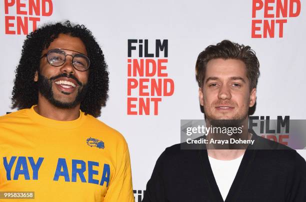 Daveed Diggs and Rafael Casal attend Film Independent at the WGA Theater presents screening and Q&A of "Blindspotting" at The WGA Theater on July 10,...