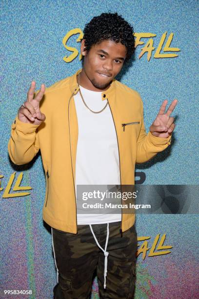 Actor Isaiah John attends the Atlanta screening of "Snowfall" season 2 at SCAD Show on July 10, 2018 in Atlanta, Georgia.