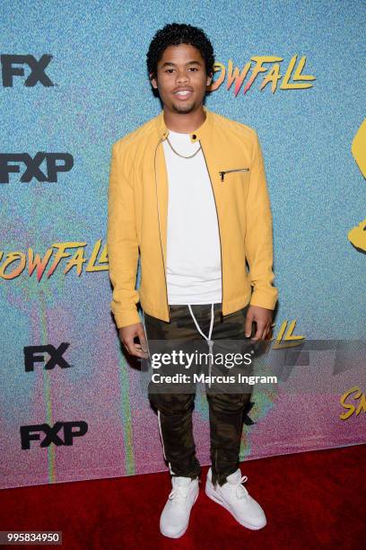 Actor Isaiah John attends the Atlanta screening of "Snowfall" season 2 at SCAD Show on July 10, 2018 in Atlanta, Georgia.