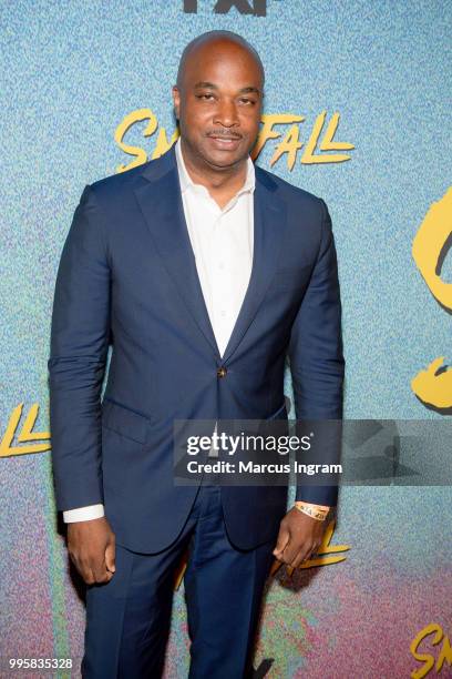 Kwanza Hall attends the Atlanta screening of "Snowfall" season 2 at SCAD Show on July 10, 2018 in Atlanta, Georgia.