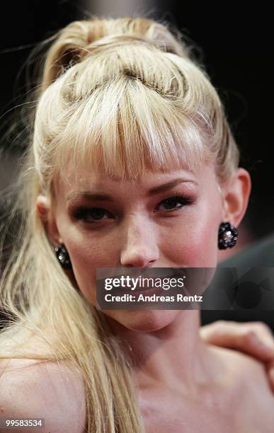 Actress Haley Bennett attend the "Kaboom" Premiere at the Palais des Festivals during the 63rd Annual Cannes Film Festival on May 15, 2010 in Cannes,...