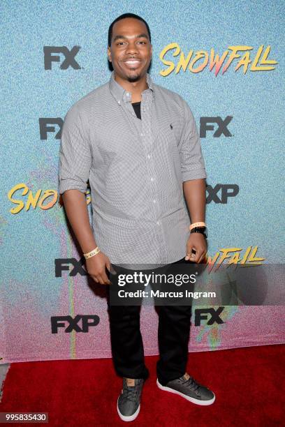 Actor Larry Rhem attends the Atlanta screening of "Snowfall" season 2 at SCAD Show on July 10, 2018 in Atlanta, Georgia.