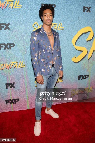 Actor Thiree Pinnock attends the Atlanta screening of "Snowfall" season 2 at SCAD Show on July 10, 2018 in Atlanta, Georgia.