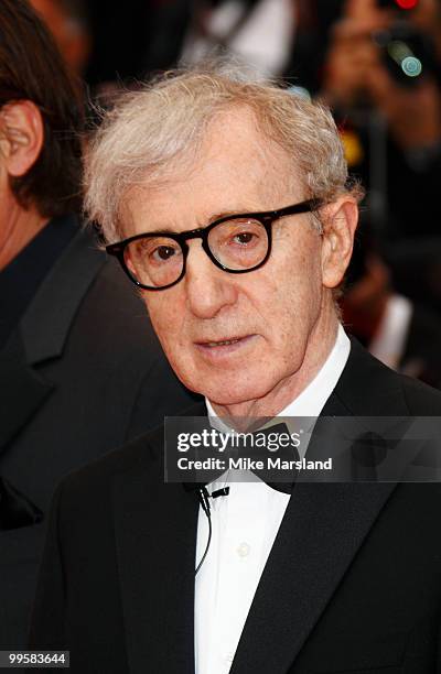 Woody Allen attends the 'You Will Meet A Tall Dark Stranger' Premiere held at the Palais des Festivals during the 63rd Annual International Cannes...