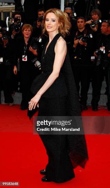 Pilar Lopez de Ayala attends the 'You Will Meet A Tall Dark Stranger' Premiere held at the Palais des Festivals during the 63rd Annual International...
