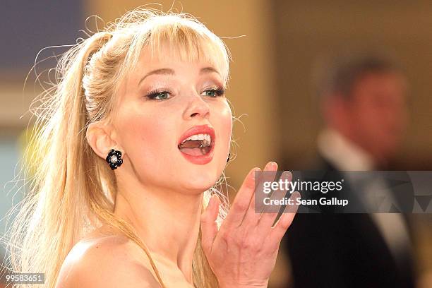 Actress Haley Bennett attend the "Kaboom" Premiere at the Palais des Festivals during the 63rd Annual Cannes Film Festival on May 15, 2010 in Cannes,...