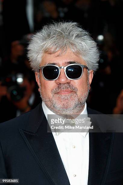 Pedro Almodovar attends the 'You Will Meet A Tall Dark Stranger' Premiere held at the Palais des Festivals during the 63rd Annual International...