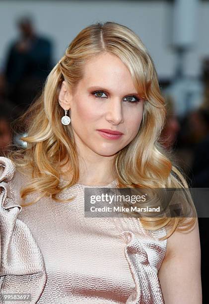 Lucy Punch attends the 'You Will Meet A Tall Dark Stranger' Premiere held at the Palais des Festivals during the 63rd Annual International Cannes...