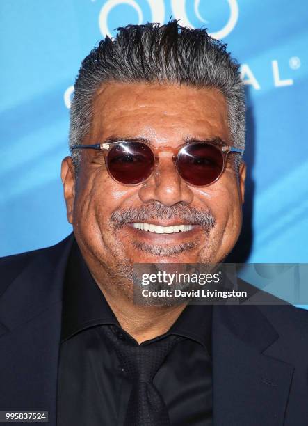 Actor George Lopez attends a celebration of the Los Angeles engagement of "On Your Feet!", the Emilio and Gloria Estefan Broadway musical, at the...