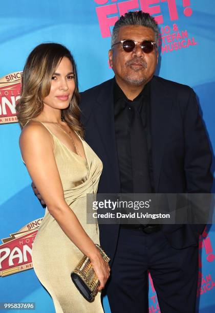 Actor George Lopez attends a celebration of the Los Angeles engagement of "On Your Feet!", the Emilio and Gloria Estefan Broadway musical, at the...