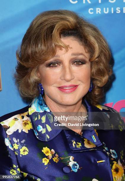 Actress Angelica Maria attends a celebration of the Los Angeles engagement of "On Your Feet!", the Emilio and Gloria Estefan Broadway musical, at the...