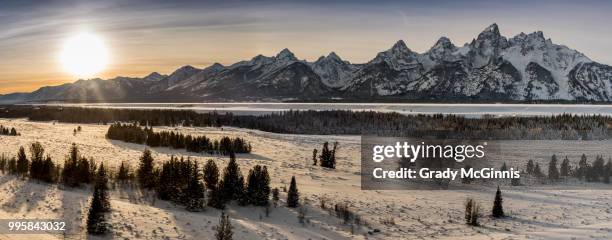 grand teton national park - grand teton national park sunset stock pictures, royalty-free photos & images