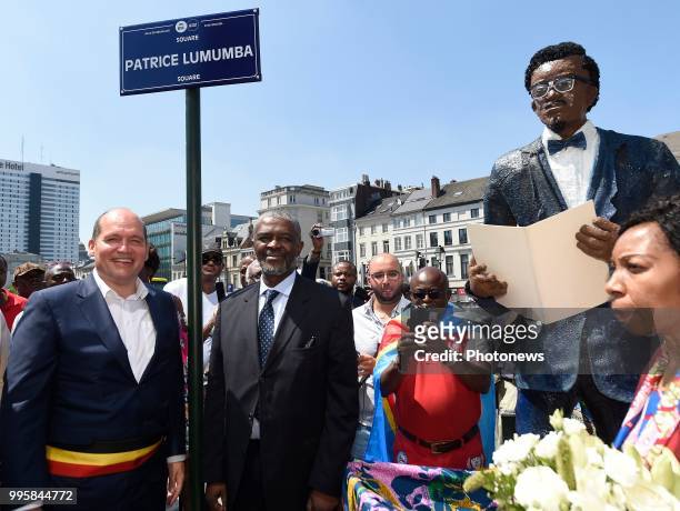 - Inauguration du square Patrice Lumumba à l'occasion du 58ème anniversaire de l'indépendance de l'ex-Congo belge, devenu République démocratique du...