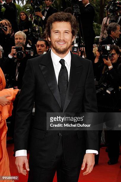 Guillaume Canet attends the 'You Will Meet A Tall Dark Stranger' premiere at the Palais des Festivals during the 63rd Annual Cannes Film Festival on...