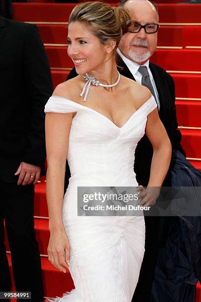 Elsa Pataky attends the 'You Will Meet A Tall Dark Stranger' premiere at the Palais des Festivals during the 63rd Annual Cannes Film Festival on May...