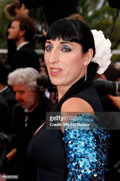 Rossy de Palma attends the 'You Will Meet A Tall Dark Stranger' premiere at the Palais des Festivals during the 63rd Annual Cannes Film Festival on...