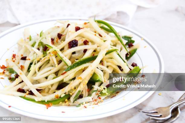 jicama salad - jicama stock pictures, royalty-free photos & images