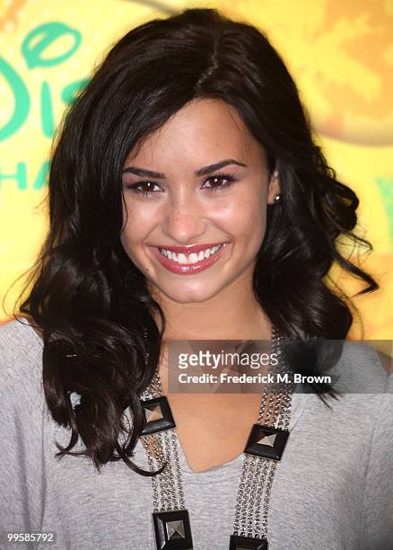 Actress Demi Lovato attends the Disney and ABC Television Group Summer press junket at ABC on May 15, 2010 in Burbank, California.