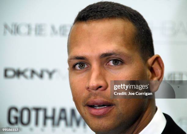 New York Yankee third baseman Alex Rodriguez attends the Gotham Magazine Cover Party for Alex Rodriguez at Highbar on May 15, 2010 in New York City.