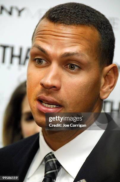 New York Yankee third baseman Alex Rodriguez attends the Gotham Magazine Cover Party for Alex Rodriguez at Highbar on May 15, 2010 in New York City.