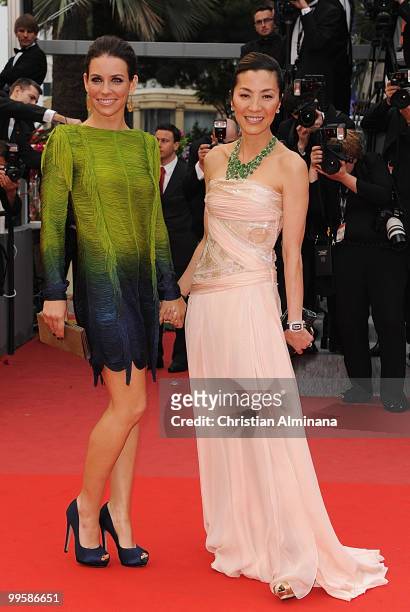 Actress Elsa Pataky attends the 'You Will Meet A Tall Dark Stranger' premiere at the Palais des Festivals during the 63rd Annual Cannes Film Festival...