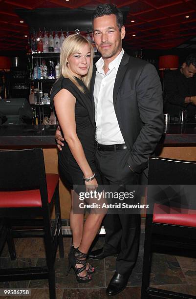 Singer Leann Rimes and actor Eddie Cibrian pose for photos inside the 2nd Anniversary celebration at MGM Grand at Foxwoods on May 15, 2010 in...