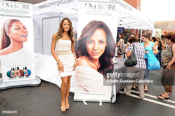 **Exclusive** Model Dania Ramirez meets fans at Walgreens to promote Covergirl on May 15, 2010 in Miami, Florida.