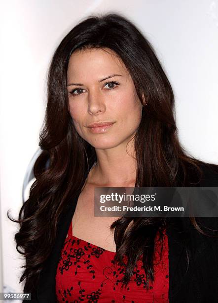 Actress Rhona Mitra attends the Disney and ABC Television Group Summer press junket at ABC on May 15, 2010 in Burbank, California.