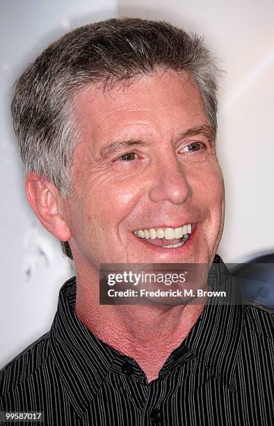 Host Tom Bergeron attends the Disney and ABC Television Group Summer press junket at ABC on May 15, 2010 in Burbank, California.