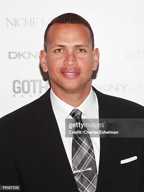 Yankees third baseman Alex 'A-Rod' Rodriguez attends the Alex Rodriguez cover party hosted by Jason Binn & Niche Media's Gotham Magazine at Highbar...