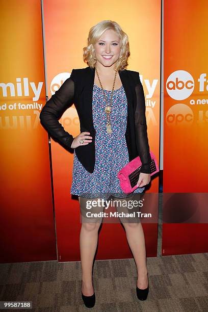 Hayley Hasselhoff arrives to the Disney/ABC Television Group press junket held at the ABC Television Network Building on May 15, 2010 in Burbank,...