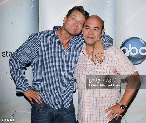 Brian Van Holt and Ian Gomez arrive to the Disney/ABC Television Group press junket held at the ABC Television Network Building on May 15, 2010 in...