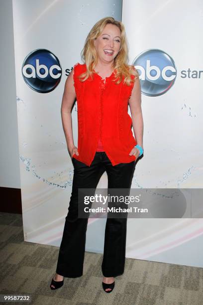 Virginia Madsen arrives to the Disney/ABC Television Group press junket held at the ABC Television Network Building on May 15, 2010 in Burbank,...