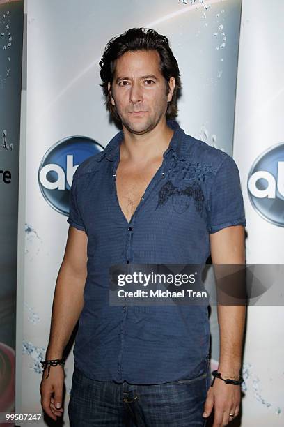 Henry Ian Cusick arrives to the Disney/ABC Television Group press junket held at the ABC Television Network Building on May 15, 2010 in Burbank,...