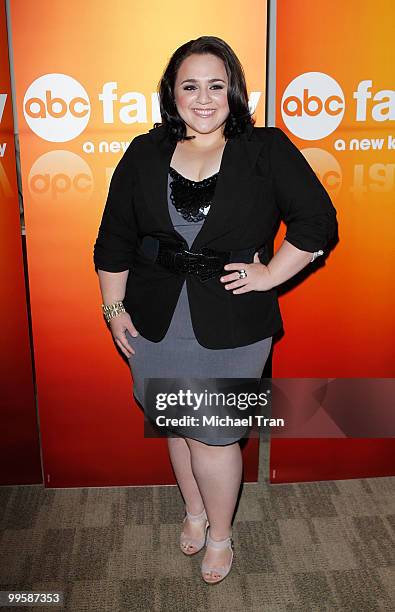 Nikki Blonsky arrives to the Disney/ABC Television Group press junket held at the ABC Television Network Building on May 15, 2010 in Burbank,...