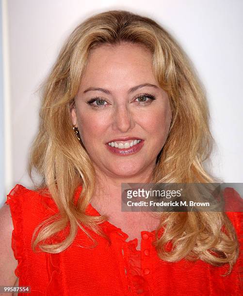 Actress Virginia Madsen attends the Disney and ABC Television Group Summer press junket at ABC on May 15, 2010 in Burbank, California.