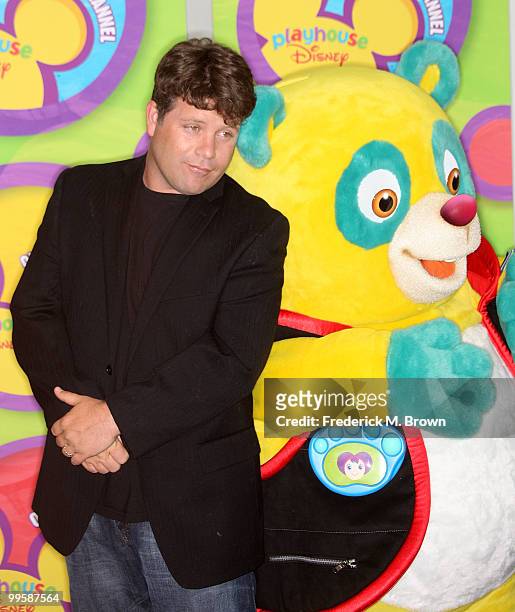 Actor Sean Astin attends the Disney and ABC Television Group Summer press junket at ABC on May 15, 2010 in Burbank, California.