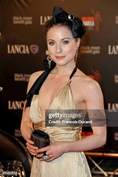 Fleur Maxwell attends the Black Moon Benefit Gala for the Mandela Foundation, hosted by Lancia on board of the Signora del Vento on May 15, 2010 in...