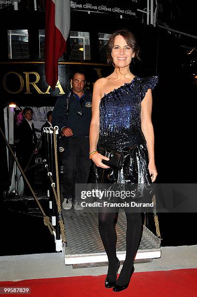 Roberta Armani attends the Black Moon Benefit Gala for the Mandela Foundation, hosted by Lancia on board of the Signora del Vento on May 15, 2010 in...