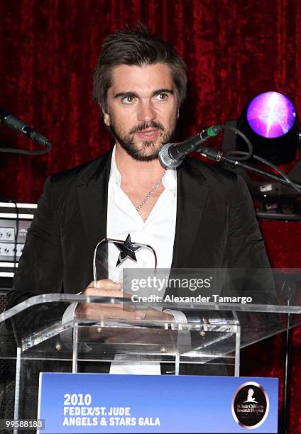 Musician Juanes attends the 8th annual FedEx and St. Jude Angels and Stars Gala at InterContinental Hotel on May 15, 2010 in Miami, Florida.