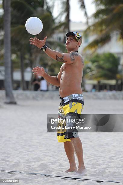 Pauly D Delvecchio is sighted on May 15, 2010 in Miami Beach, Florida.