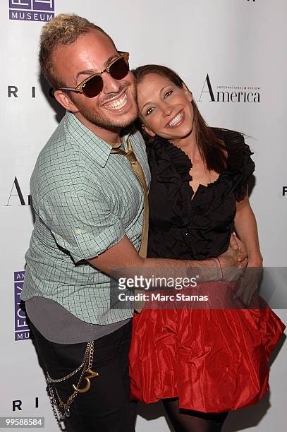 Micah Jesse and Wendy Diamond attend The Patti Smith Benefit Concert For The American Folk Art Museum at Espace on May 15, 2010 in New York City.