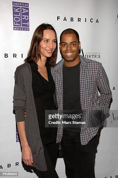 Ulla van Zeller and Fashion Designer Moises de la Renta and attend The Patti Smith Benefit Concert For The American Folk Art Museum at Espace on May...