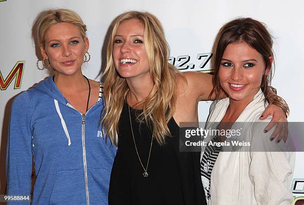 Personalies Stephanie Pratt, Kristin Cavallari and Stacey Hall arrive at KIIS FM's Wango Tango 2010 at the Staples Center on May 15, 2010 in Los...