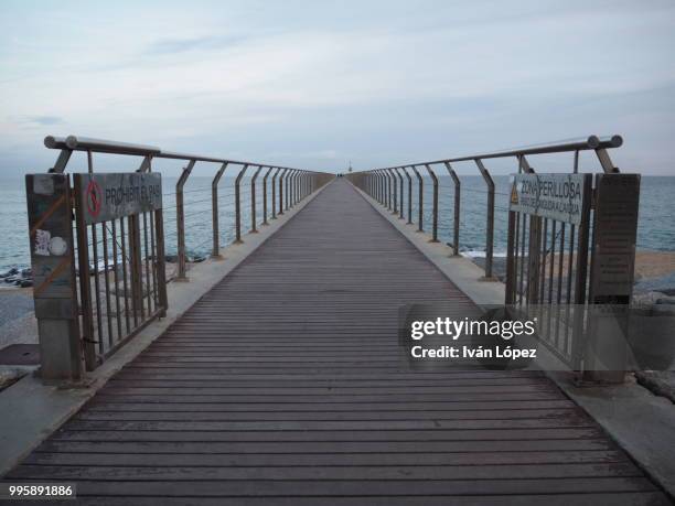 pont del petroli - badalona stock pictures, royalty-free photos & images