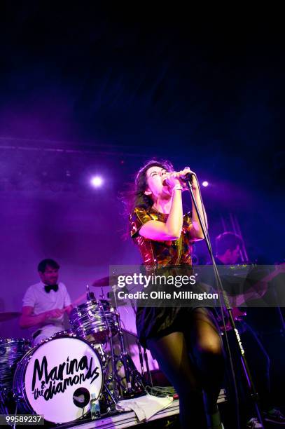 Marina Diamandis of Marina and the Diamonds performs at Concorde 2 during day three of The Great Escape Festival on May 15, 2010 in Brighton, England.