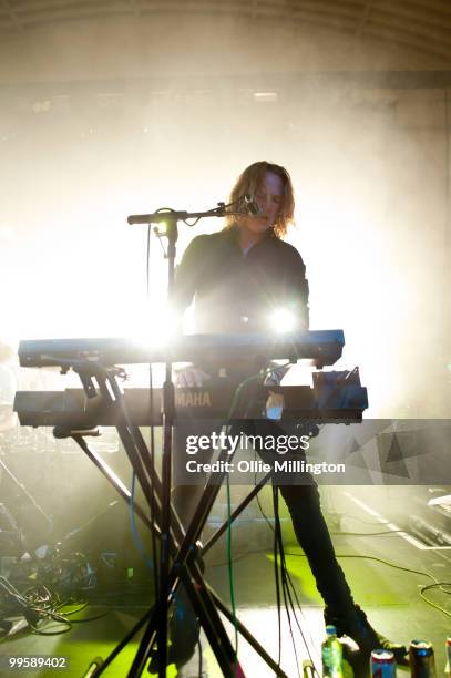 Jim Finn of Art Vs. Science performs on the Lovebox Stage at The Corn Exchange during day three of The Great Escape Festival on May 15, 2010 in...