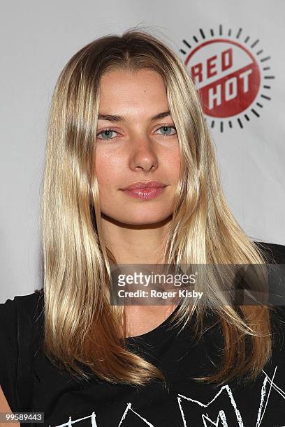 Model Jessica Hart attends the after party for The National concert benefit presented by ZYNC from American Express at Skylight One Hanson on May 15,...